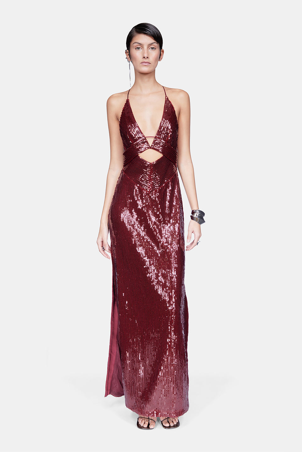 Galvan London | Galvanized Prism Dress | Blood Red Galvan London | Galvanized Prism Dress | Blood Red