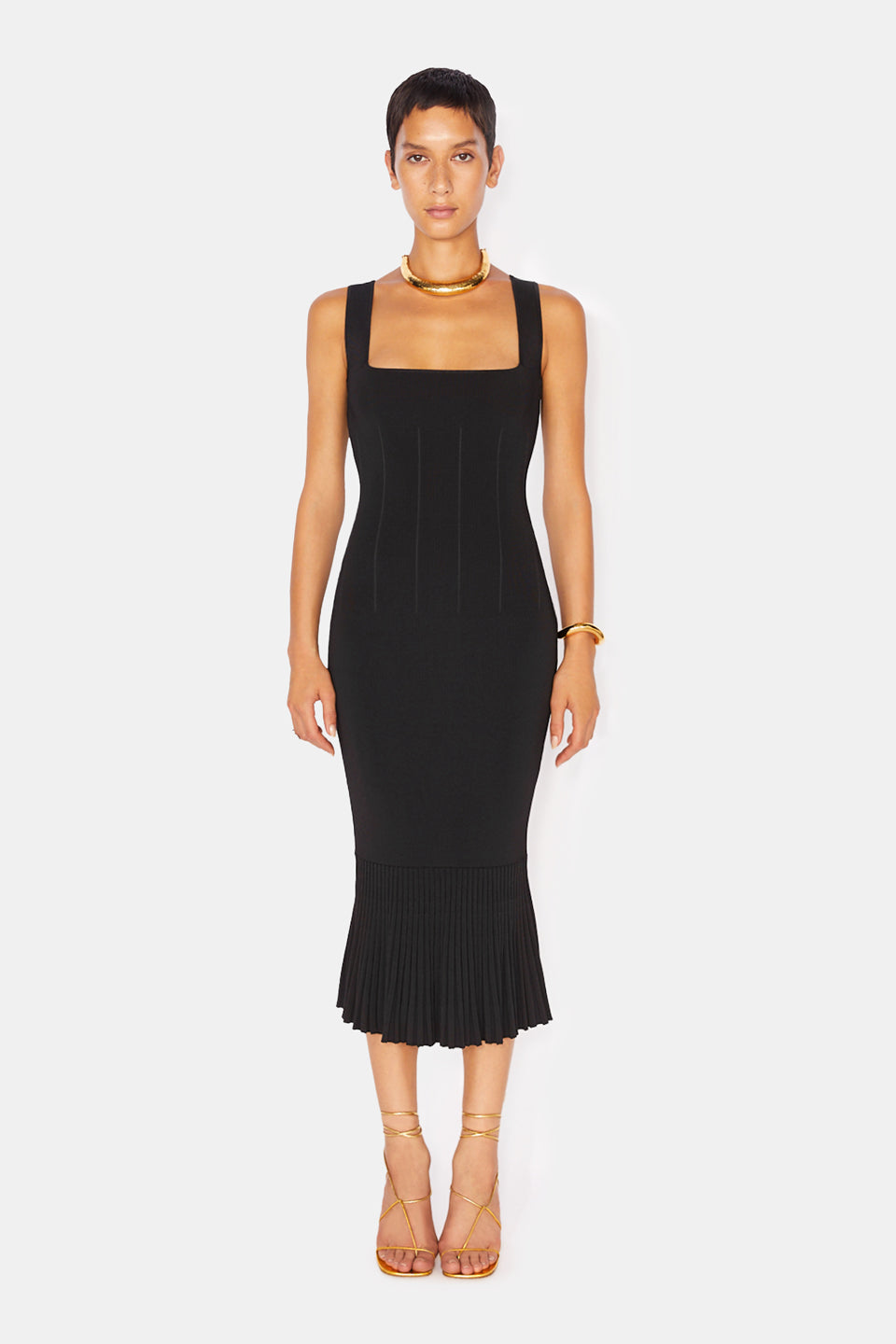Atalanta Dress in Black | Galvan London XXS Atalanta Dress in Black | Galvan London XXS