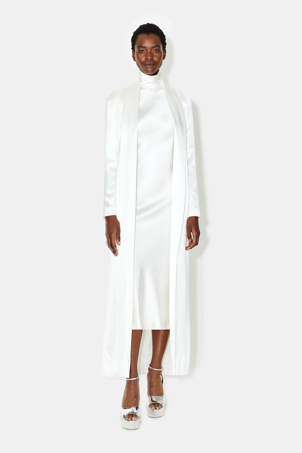 chinese dress ladies Bridal Satin Trench Coat M
