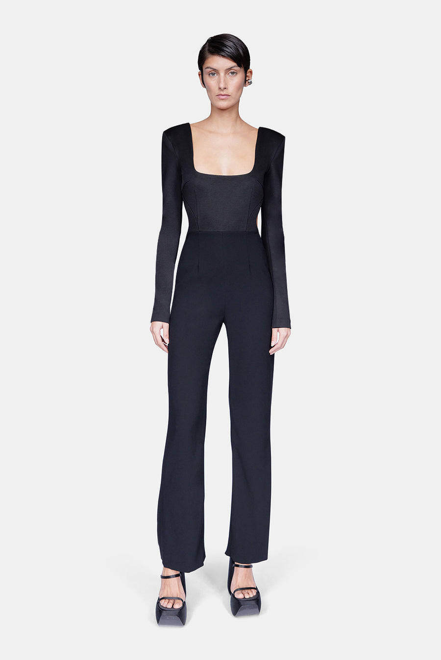 Liquid Chain Jumpsuit Black