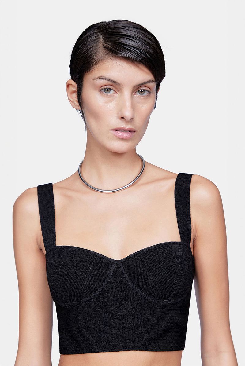 Longline Nyx Bralette - Black