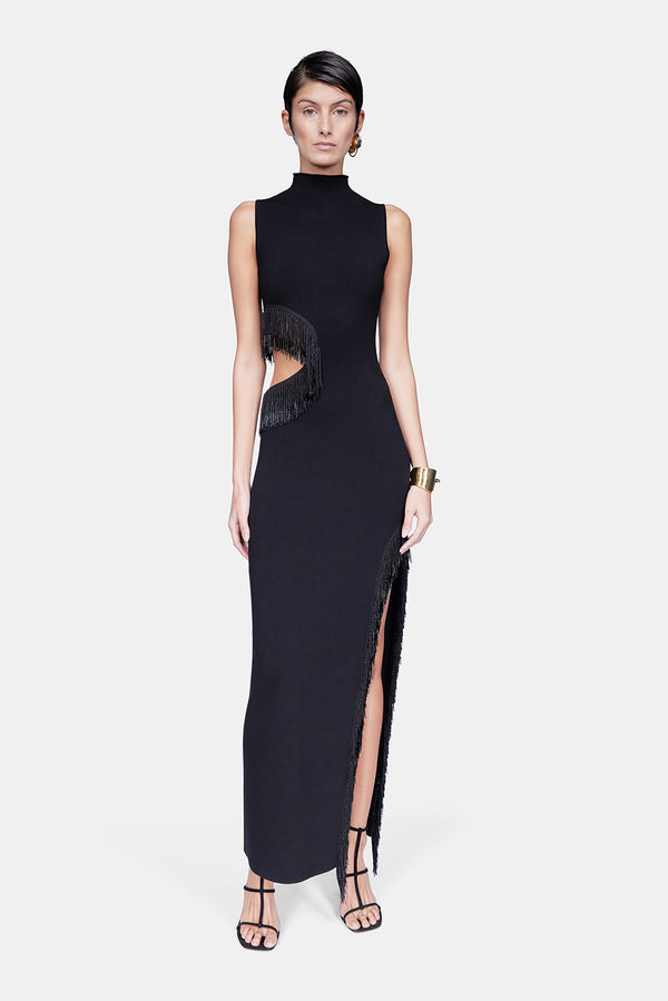 Beaded Nova Dress - Black