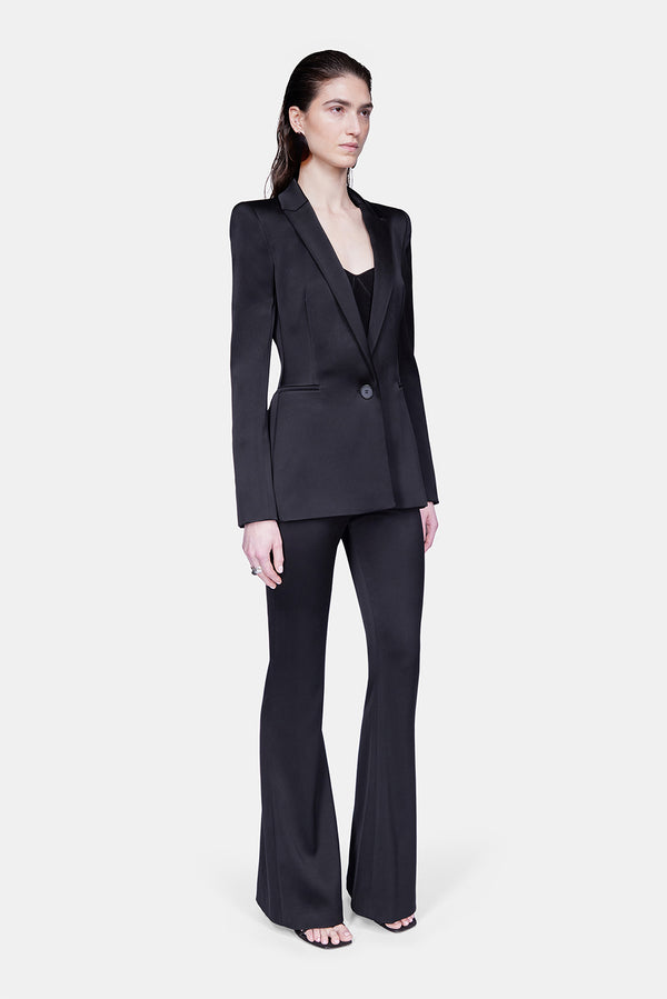 Pantalon Femme GALVAN En Laine Oxblood - Taille 38, Neuf Avec étiquettes, Style Vegan