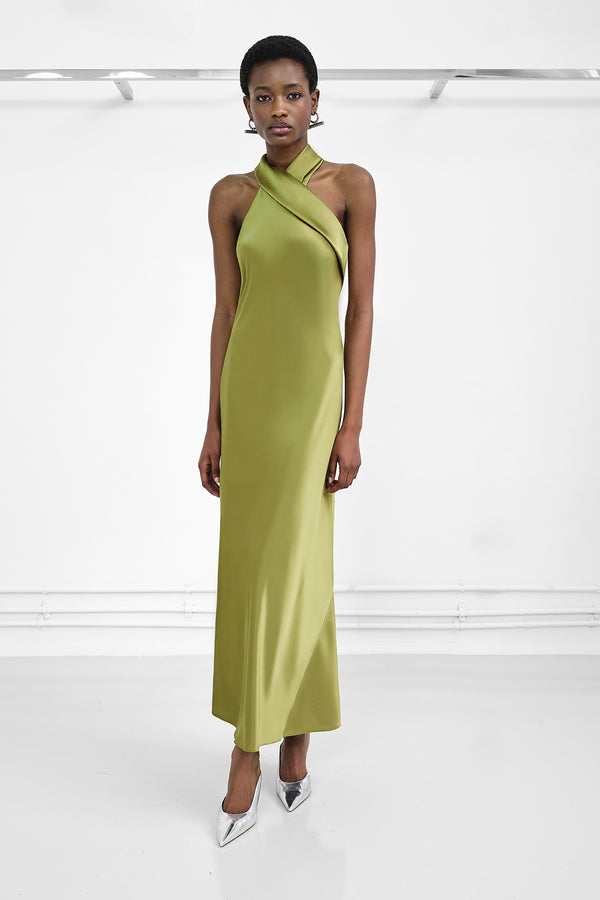 Cropped Pandora Dress - Olive