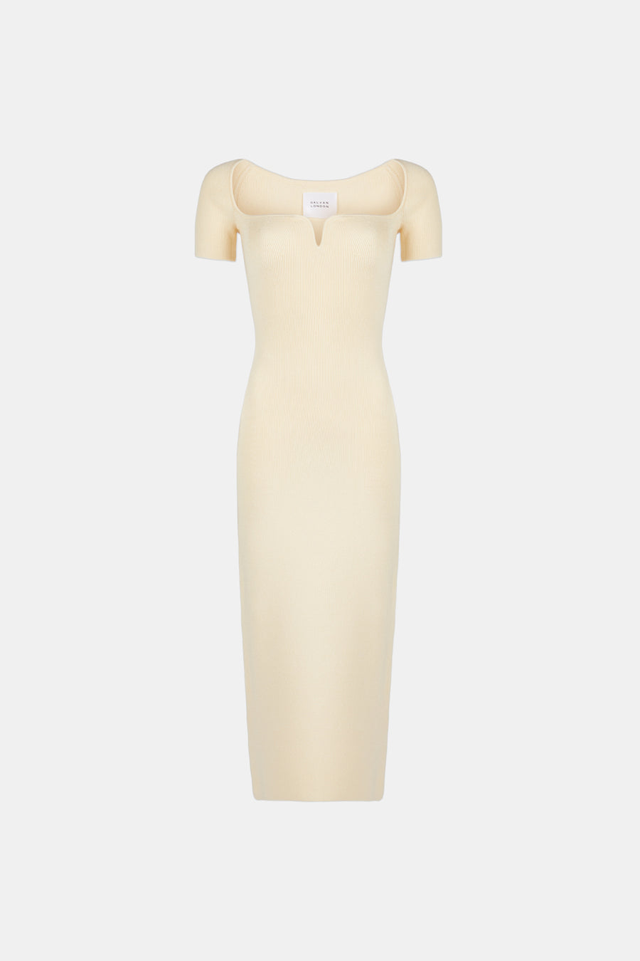 Short Sleeve Gaia Dress - Creme