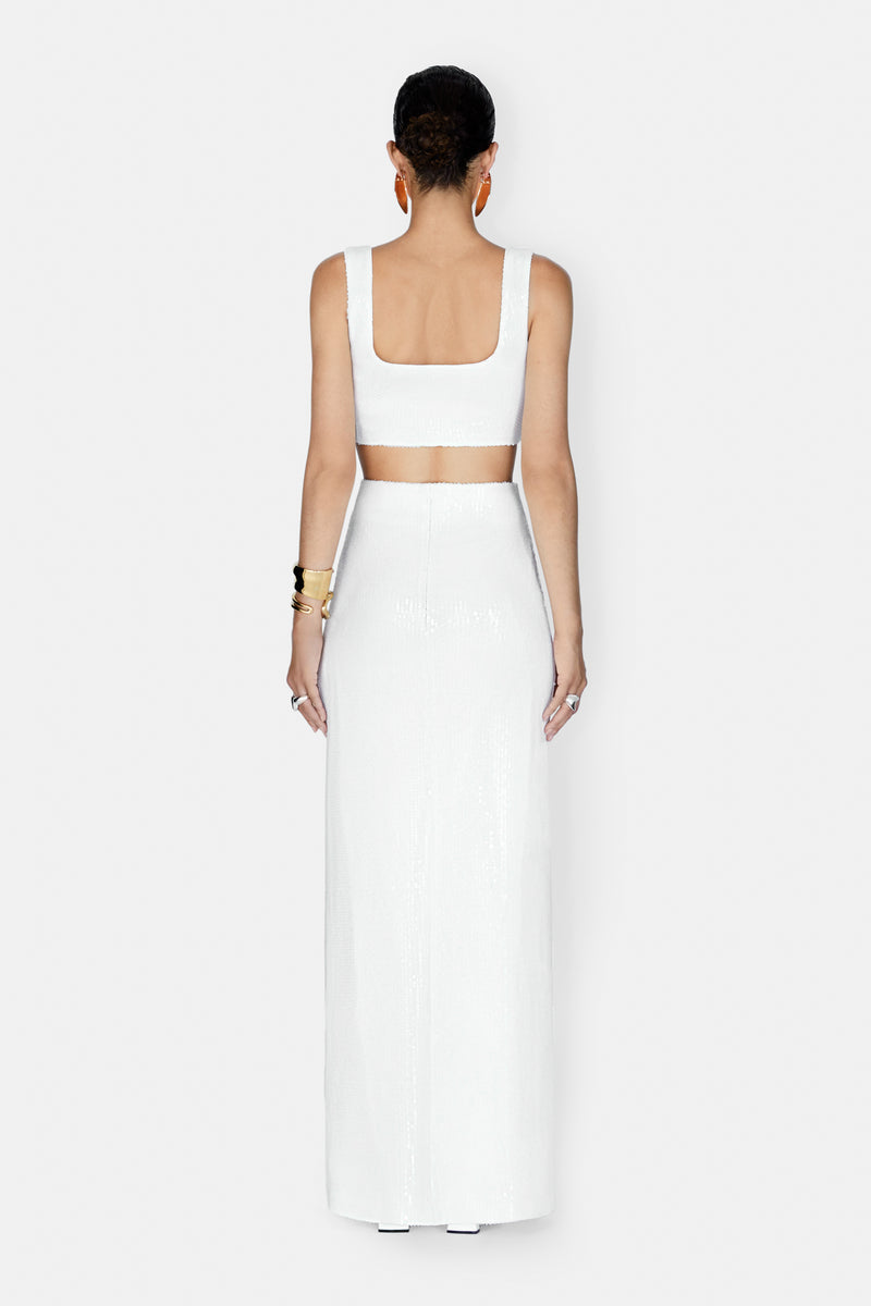 Beating Heart Bridal Crop Top