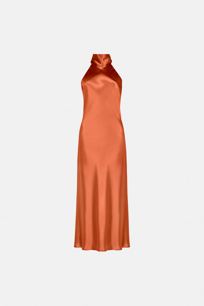Cropped Sienna Dress - Coral