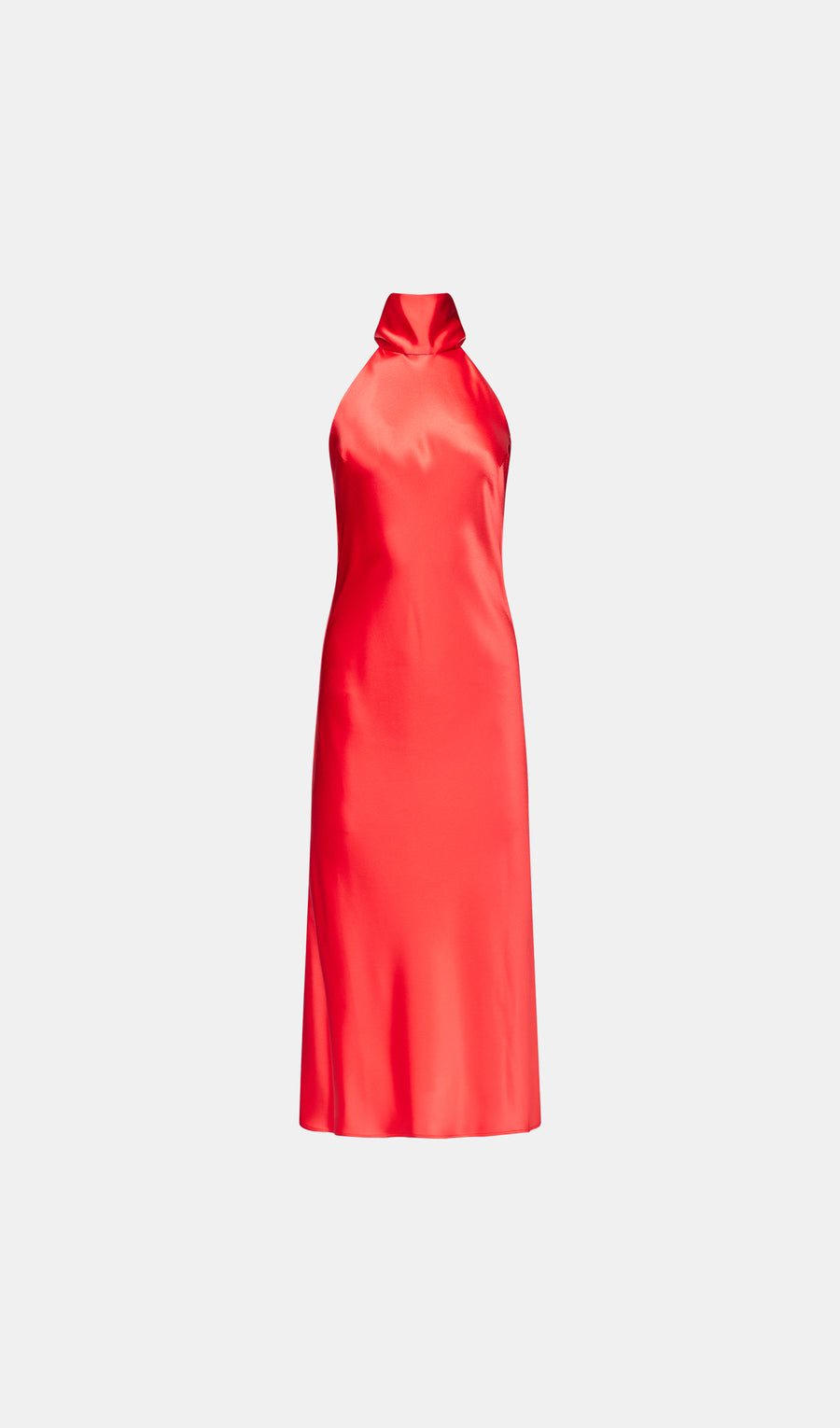galvan satin midi dress Galvan London Women's Bridal Sienna Satin Midi-Dress - Ice Blue
