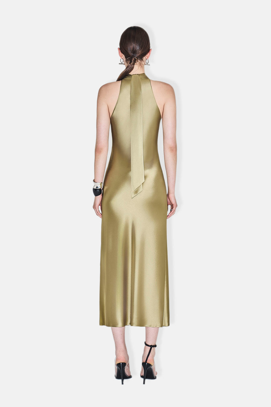 Scalloped Sienna Dress - Olive