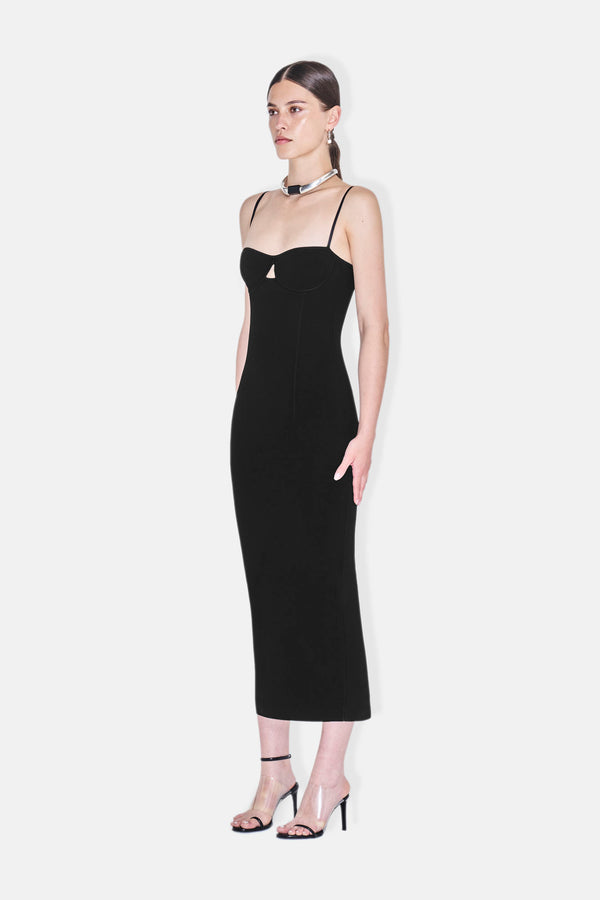 Sculpted Amelia Dress - Black
