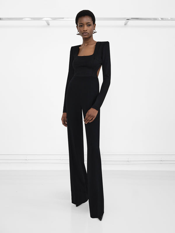 Liquid Chain Jumpsuit - Black