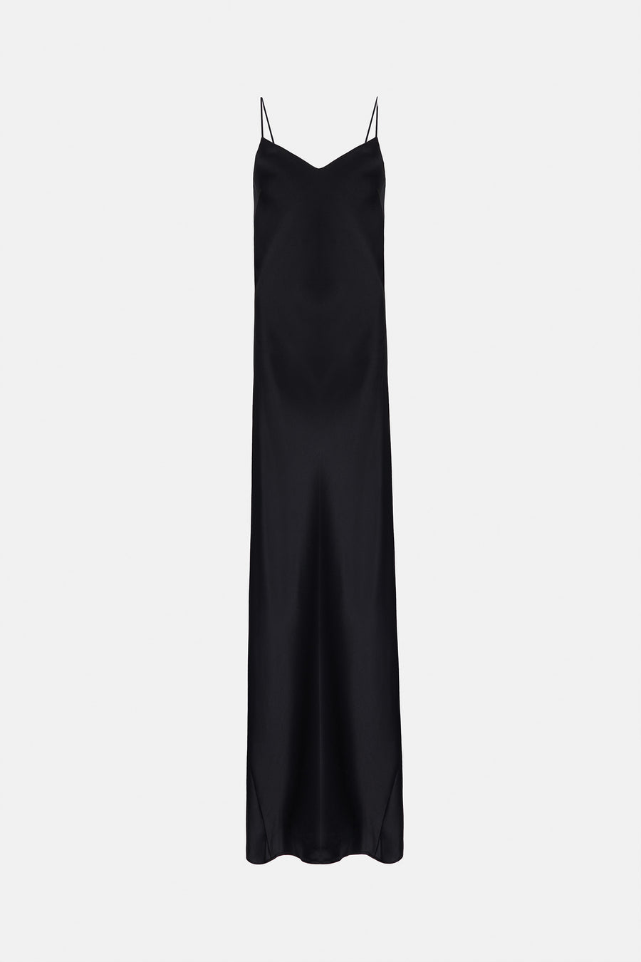 Designer Satin V Neck Slip Black Dress | Luxury Eveningwear Dresses | Galvan London Designer Satin V Neck Slip Black Dress | Luxury Eveningwear Dresses | Galvan London