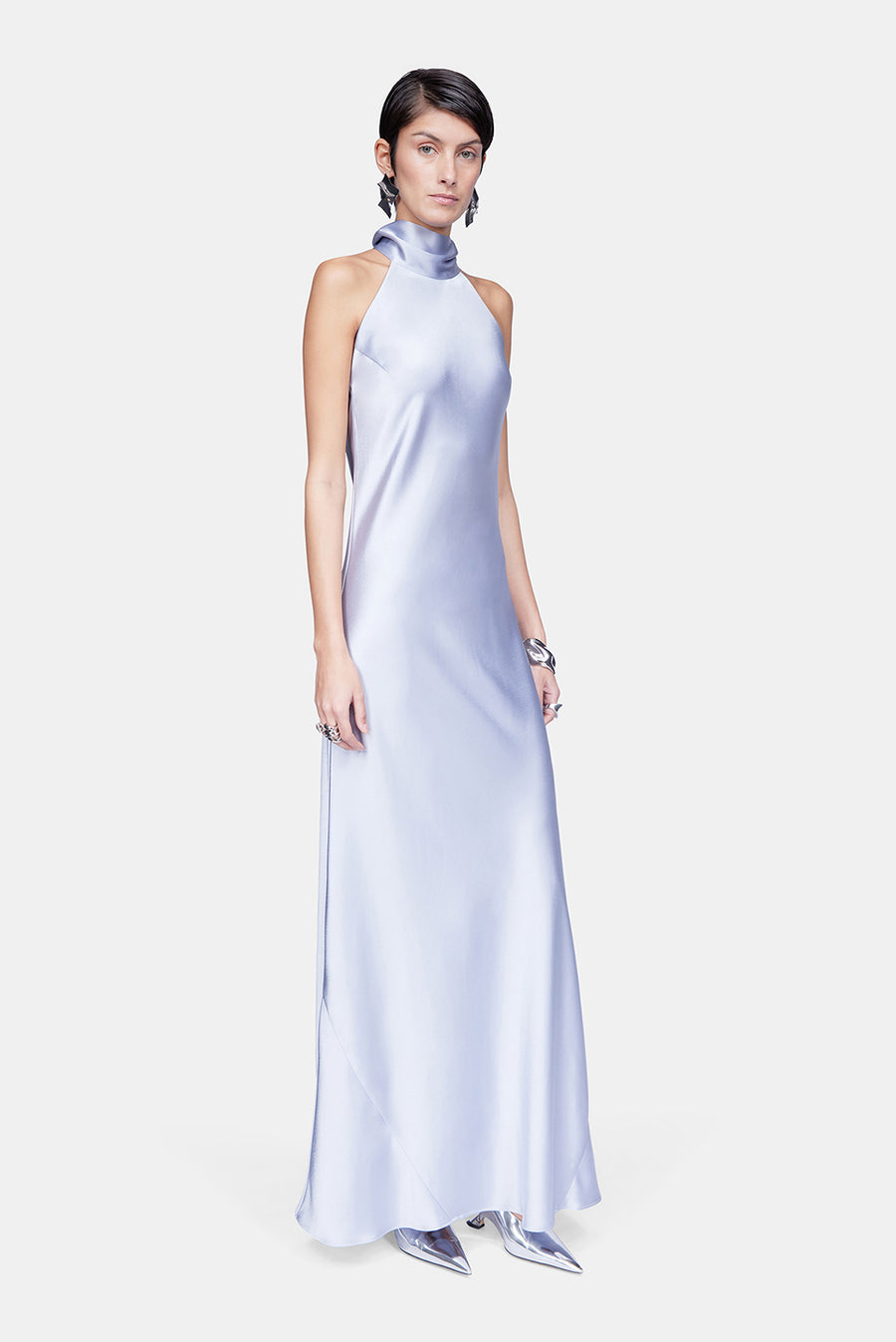 galvan silver dress ariellecharnas on LTK