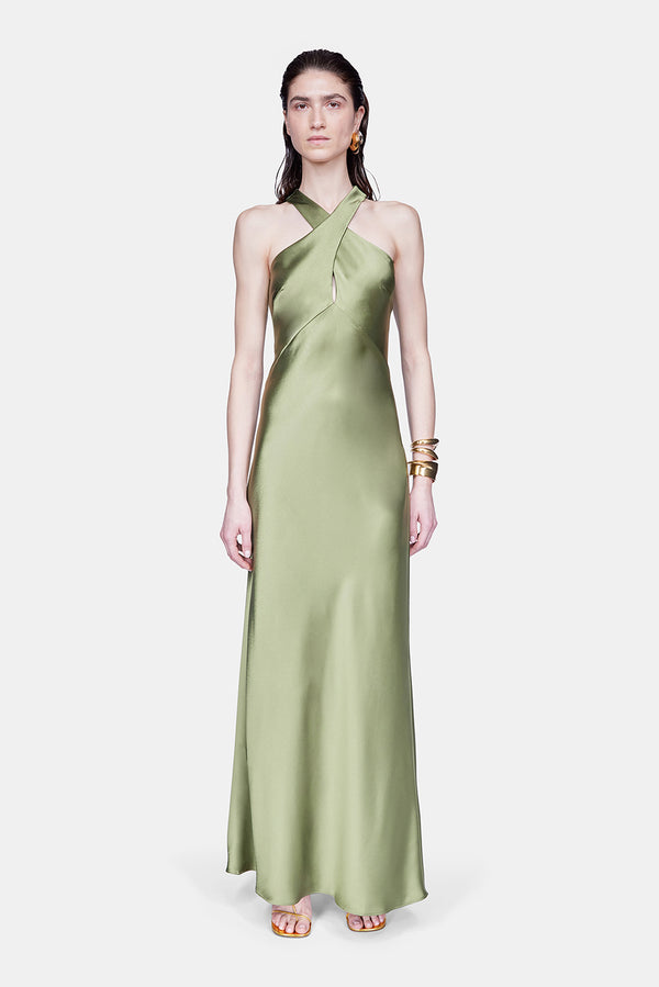 Evelyn Dress - Dark Moss