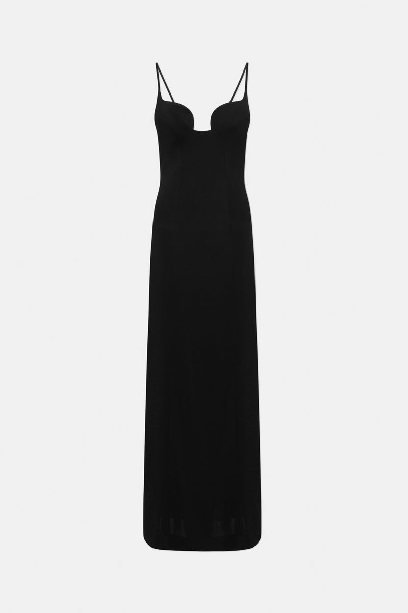 Nouveau Bustier Dress - Black