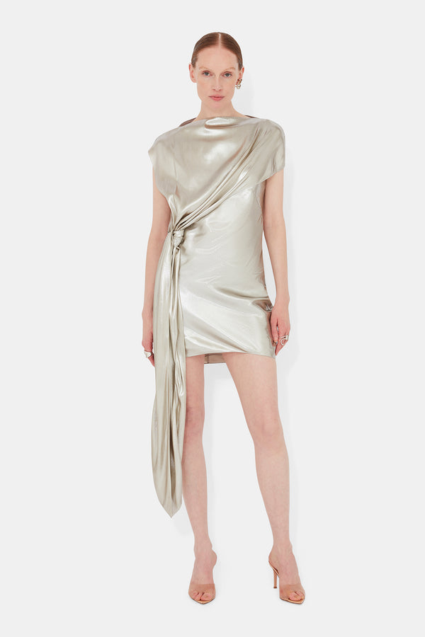 Auriga Dress - White Gold