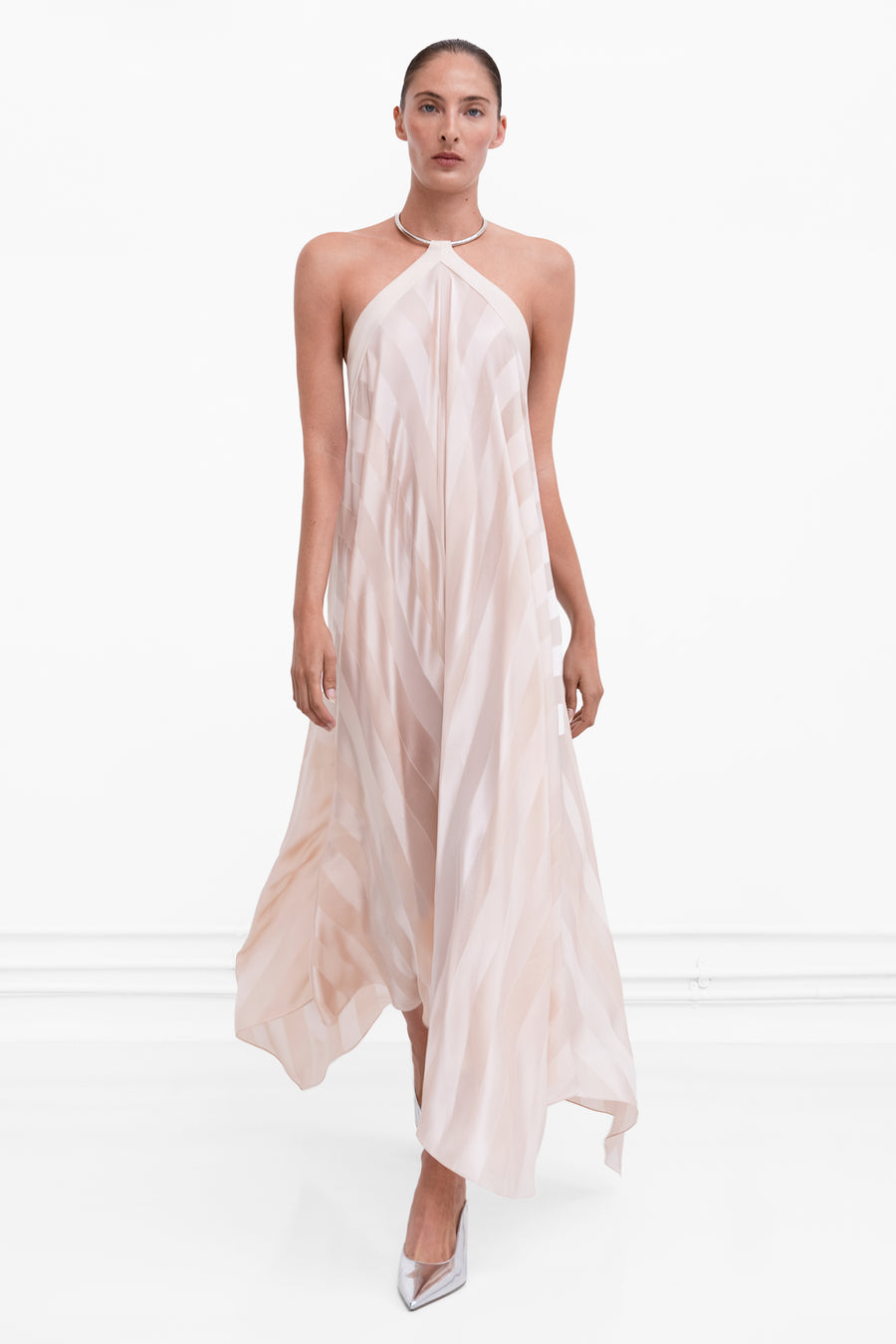 Giulia Necklace Dress - Ballet Pink