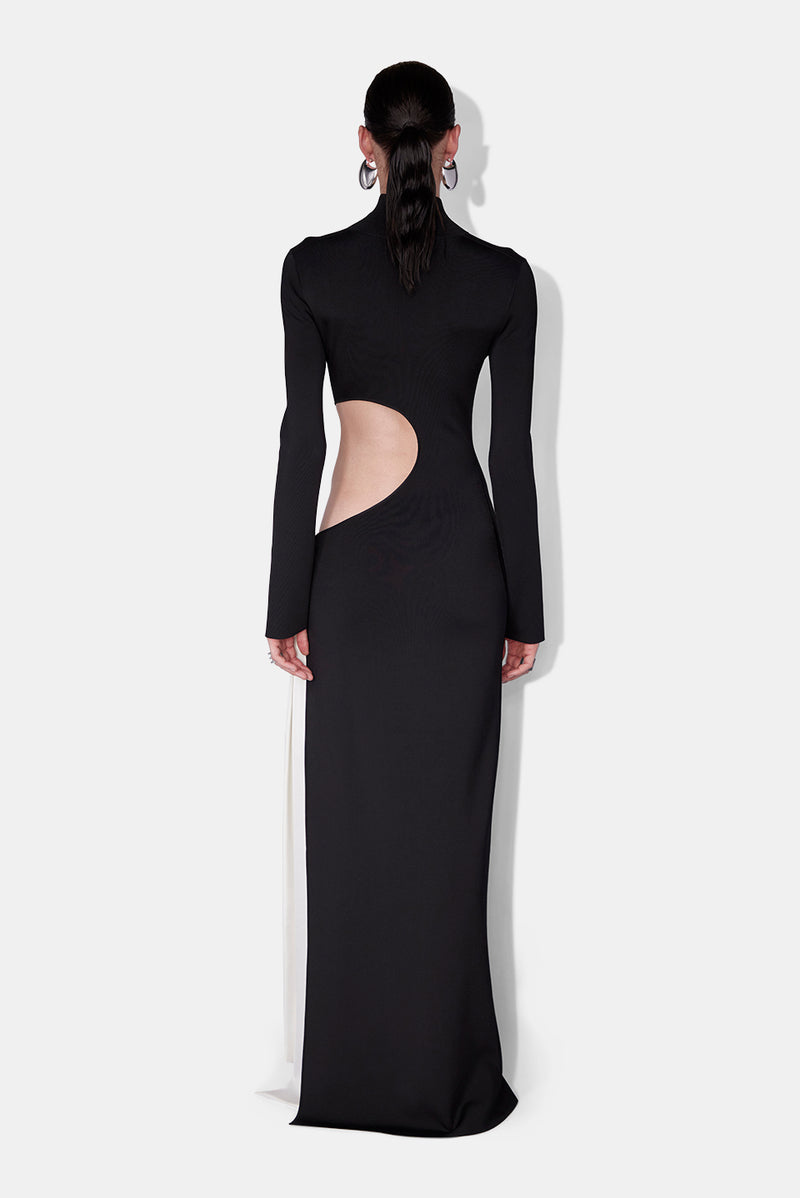 Twisted Cindy Dress - Black & White