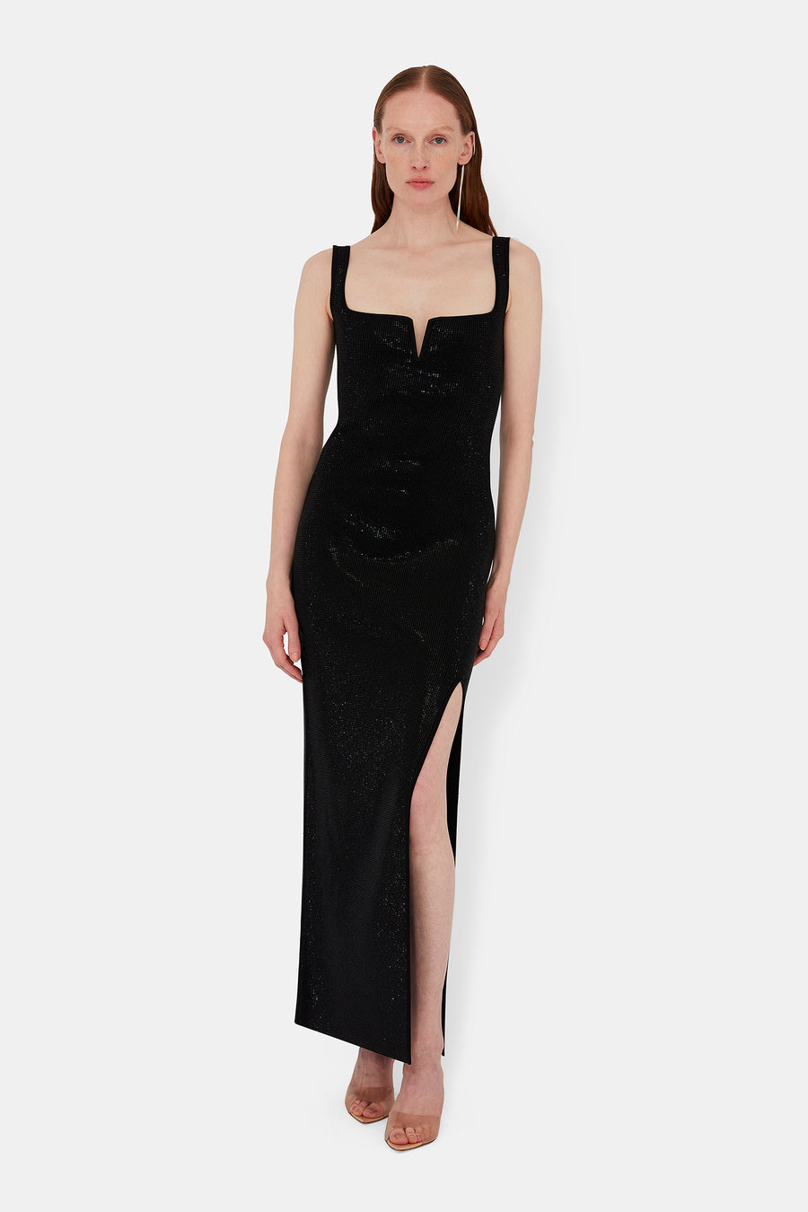 Crystal Freya Dress - Black Galvan Crystal Freya Dress - Black Galvan