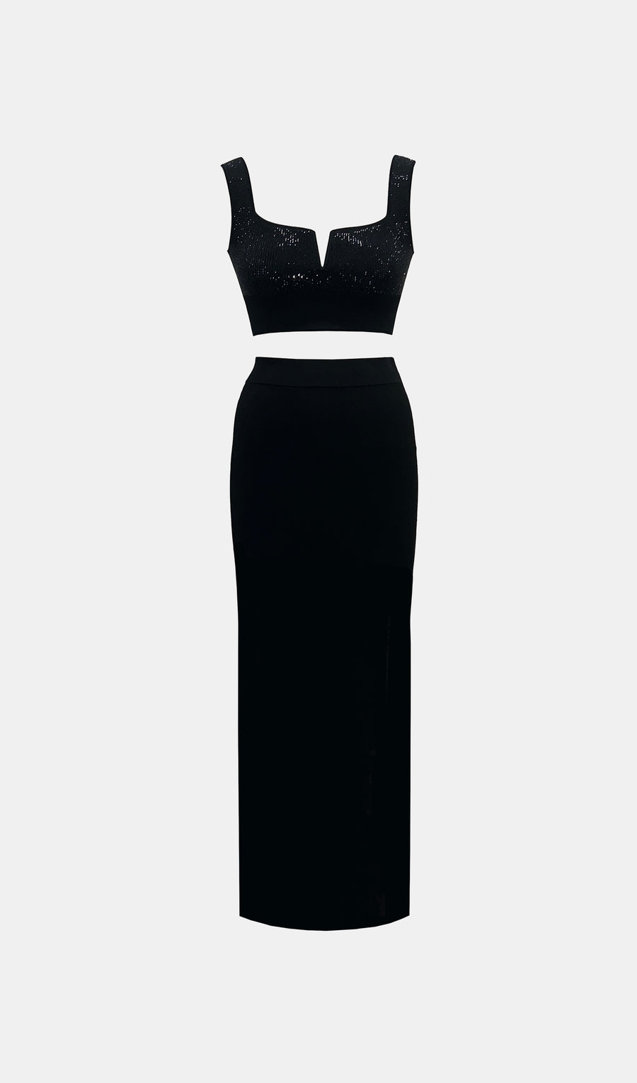Crystal Freya Bra Top - Black