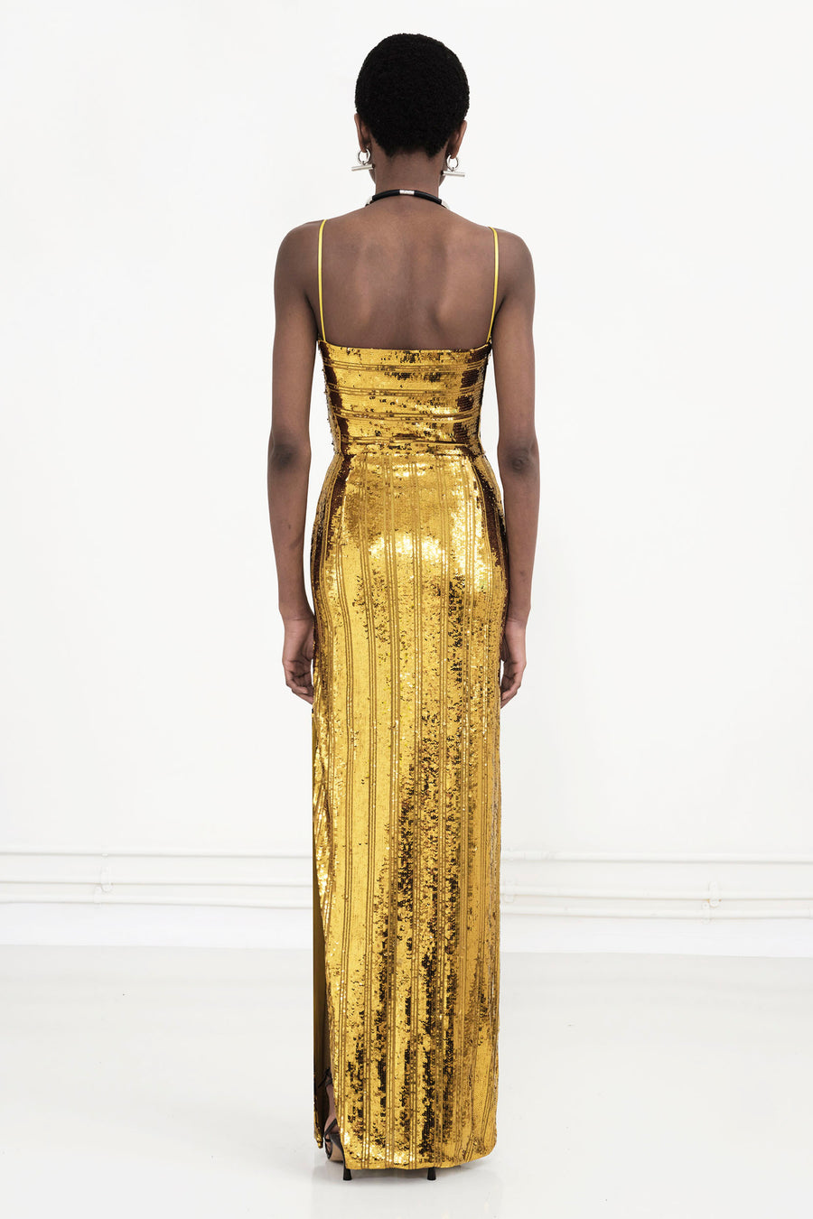 Stargaze Bandeau Dress - Mustard