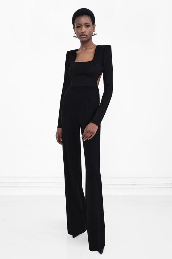 Liquid Chain Jumpsuit - Black