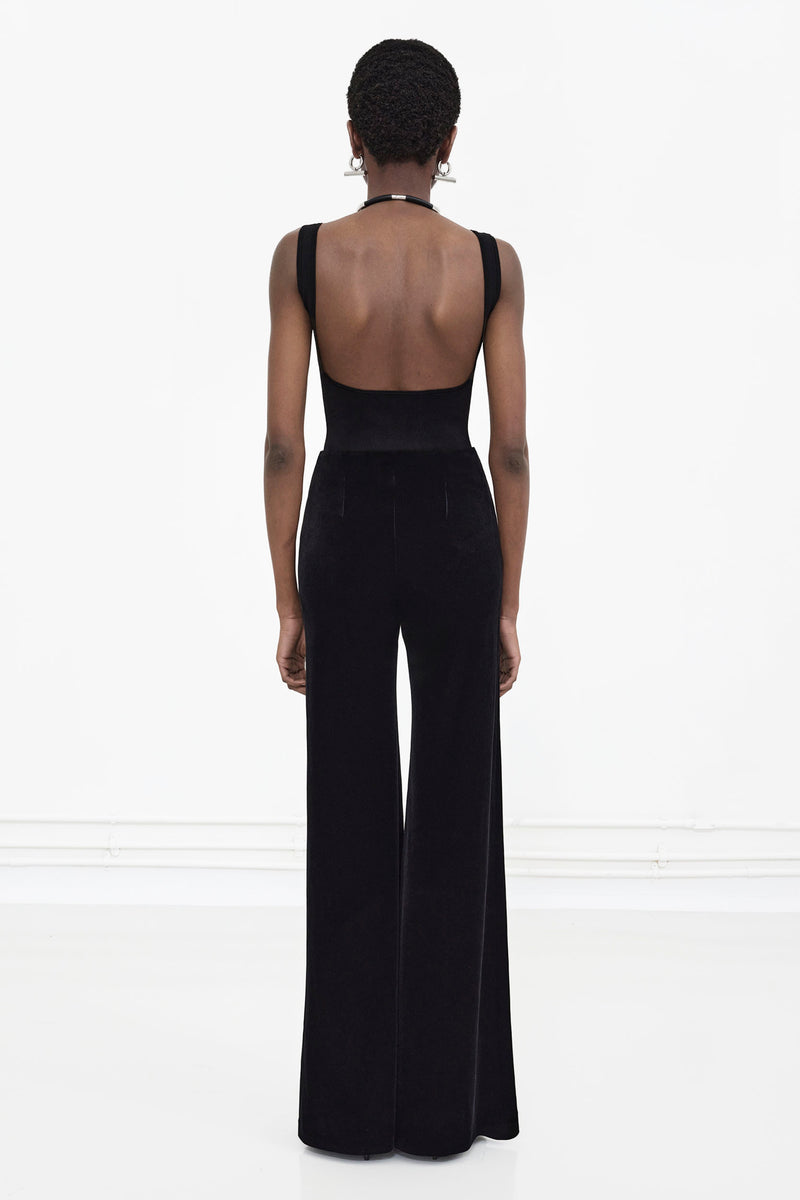 Winter Sun Velvet Trousers - Black