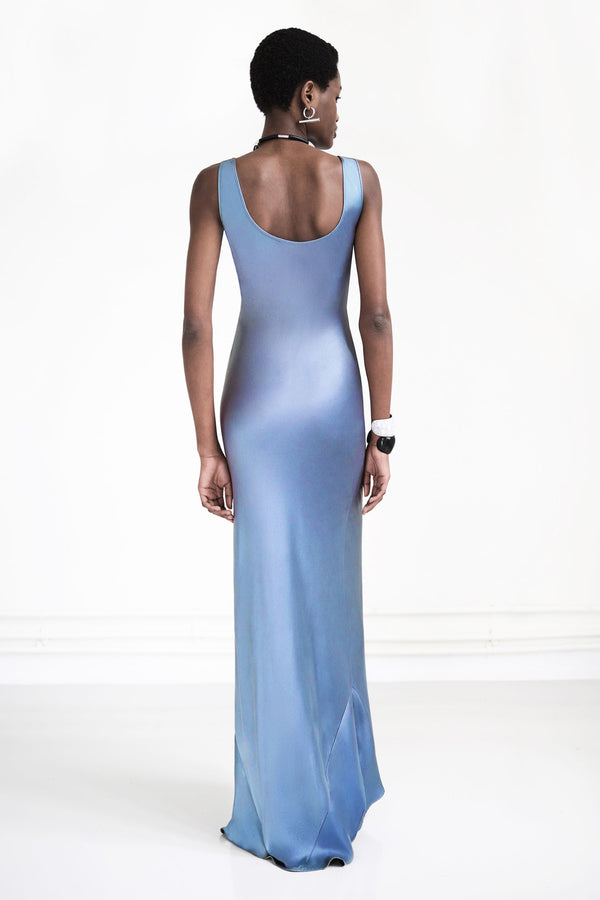 Valletta Dress - Steel Blue