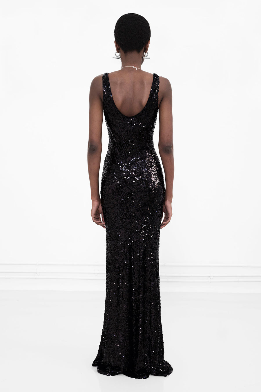 Moonlight Valletta Dress - Black Sequin
