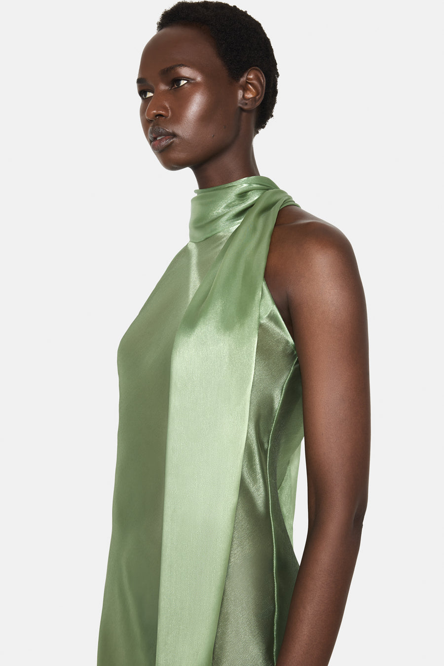 Sienna Gown - Matcha 34 | Galvan | Luxury Women's Ready To Wear Sienna Gown - Matcha 34 | Galvan | Luxury Women's Ready To Wear