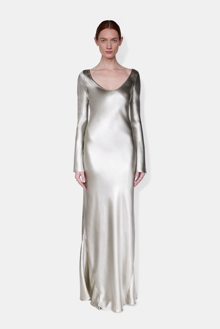 Valletta Gown - Silver Galvan Valletta Gown - Silver Galvan