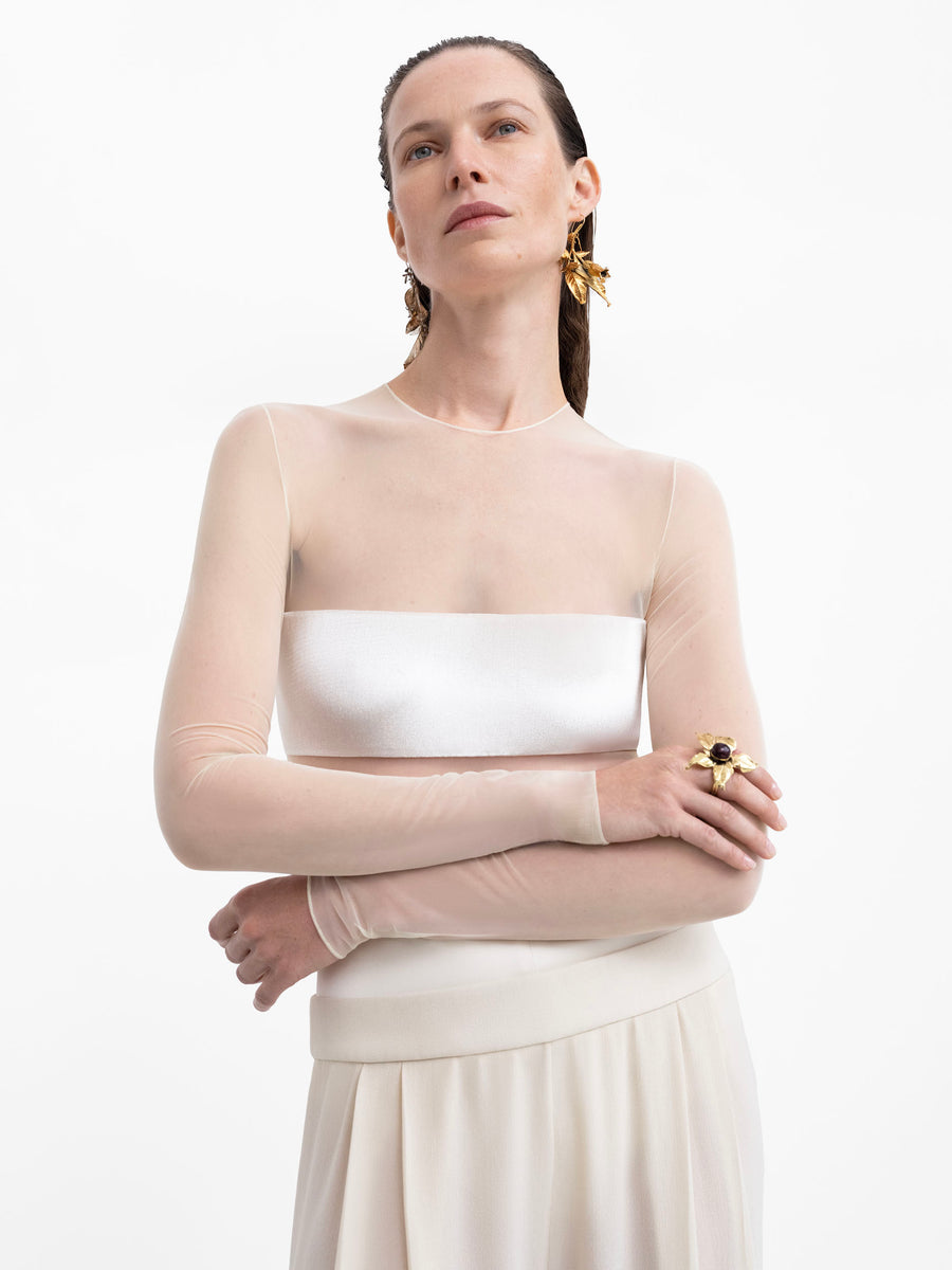 Clandestine Bodysuit - Cream