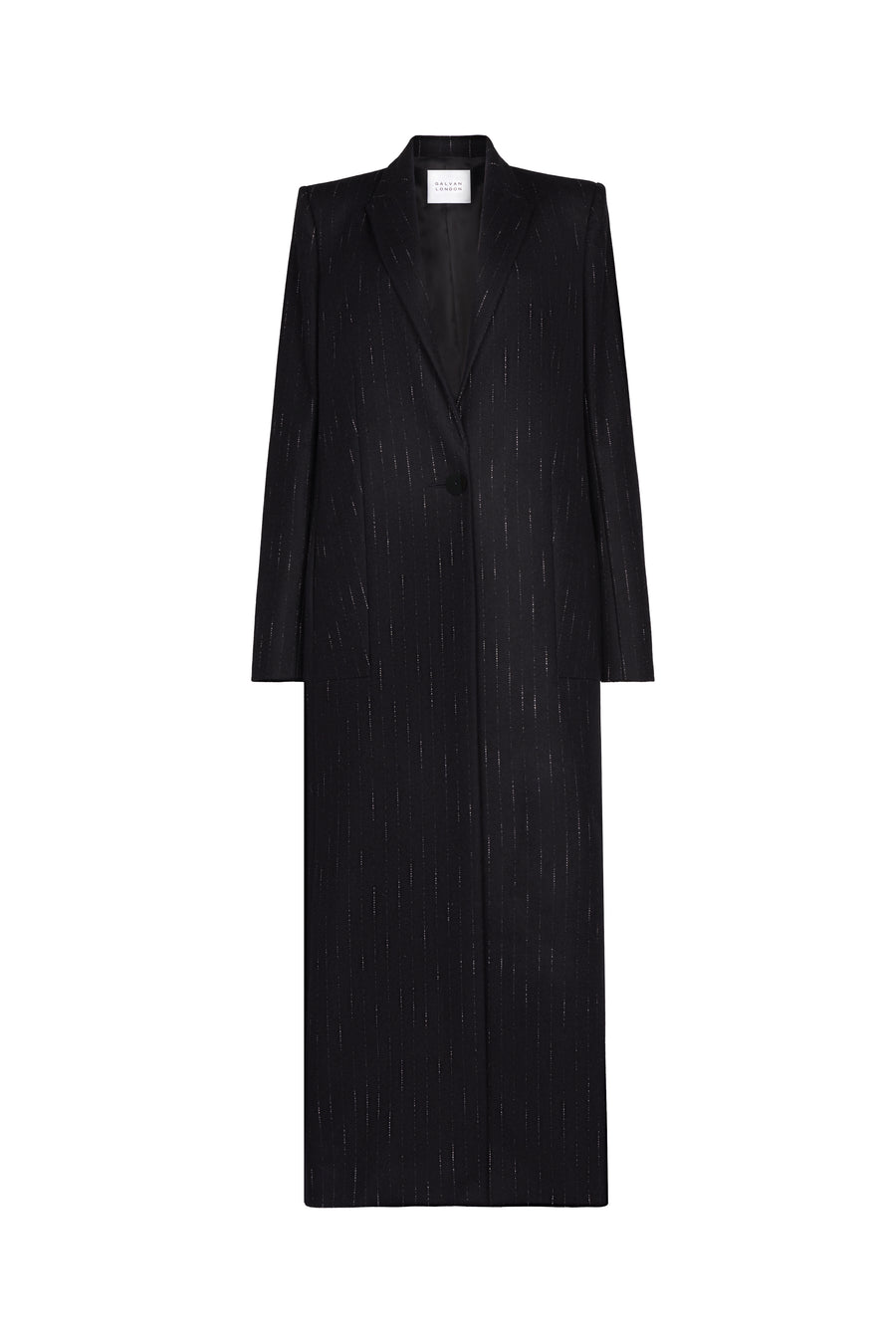 Boyfriend Coat - Midnight &amp; Creme Pinstripe