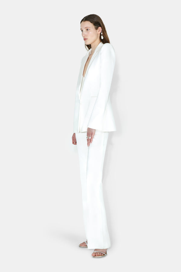 Sculpted Bridal Blazer - Off White