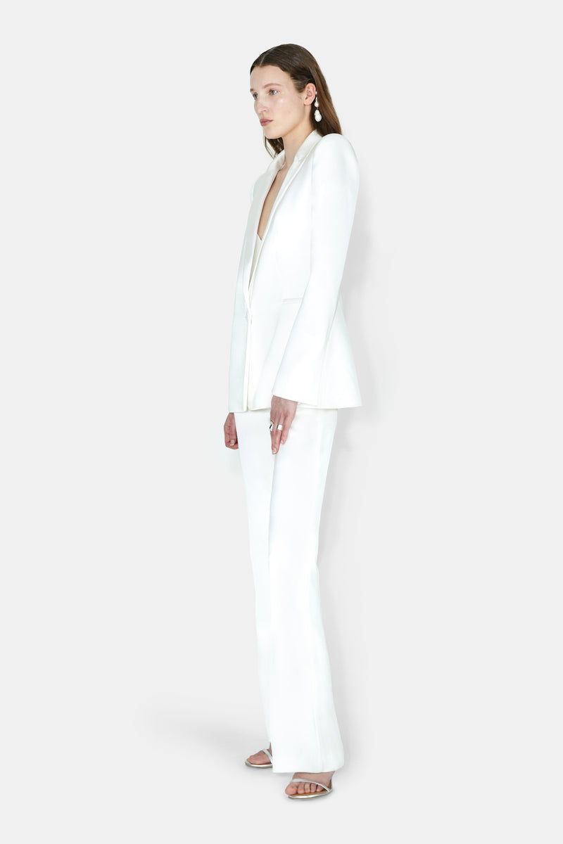Sculpted Bridal Blazer - Off White