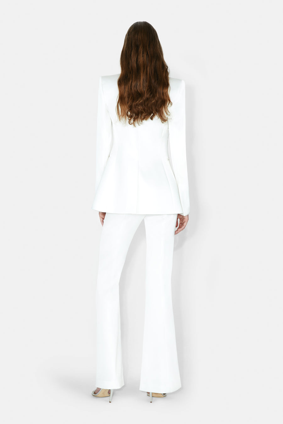 Sculpted Bridal Blazer - Off White
