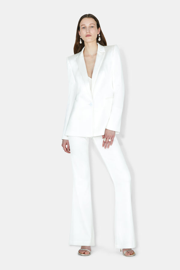 Sculpted Bridal Blazer - Off White