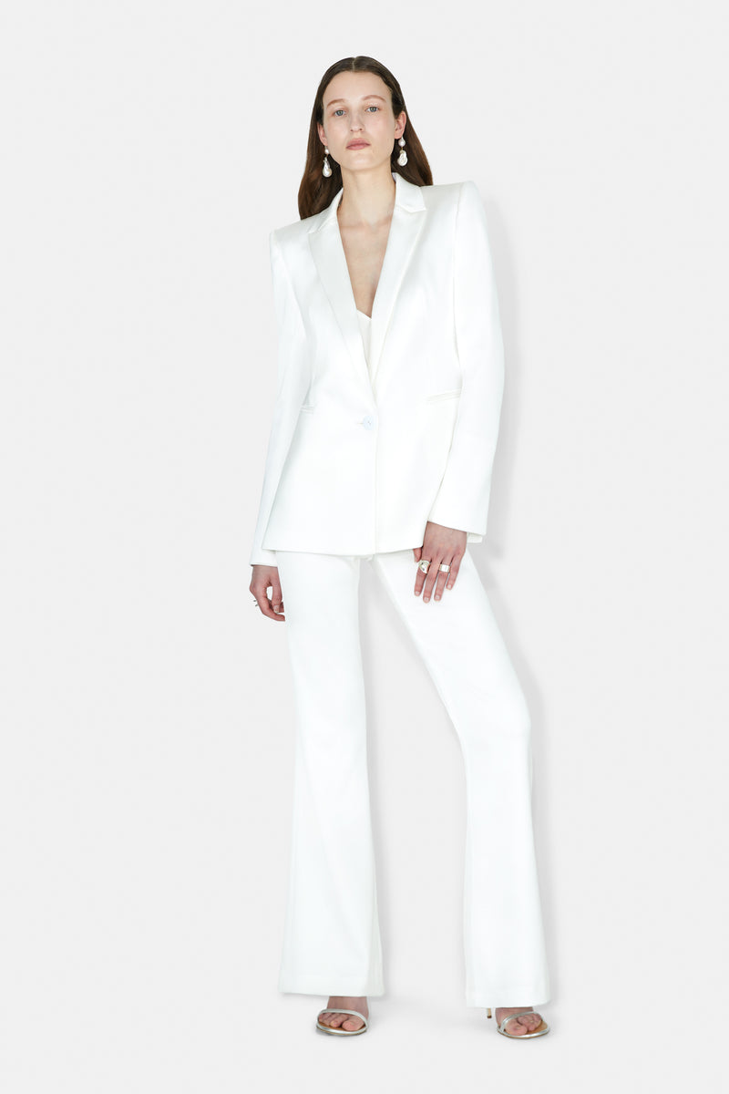 Sculpted Bridal Trousers - Off White
