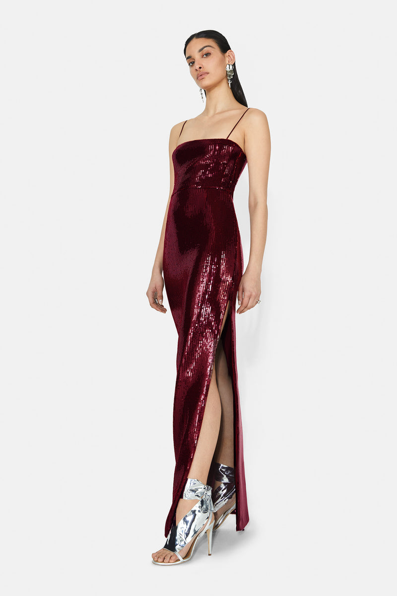 Stargaze Bandeau Dress - Blood Red