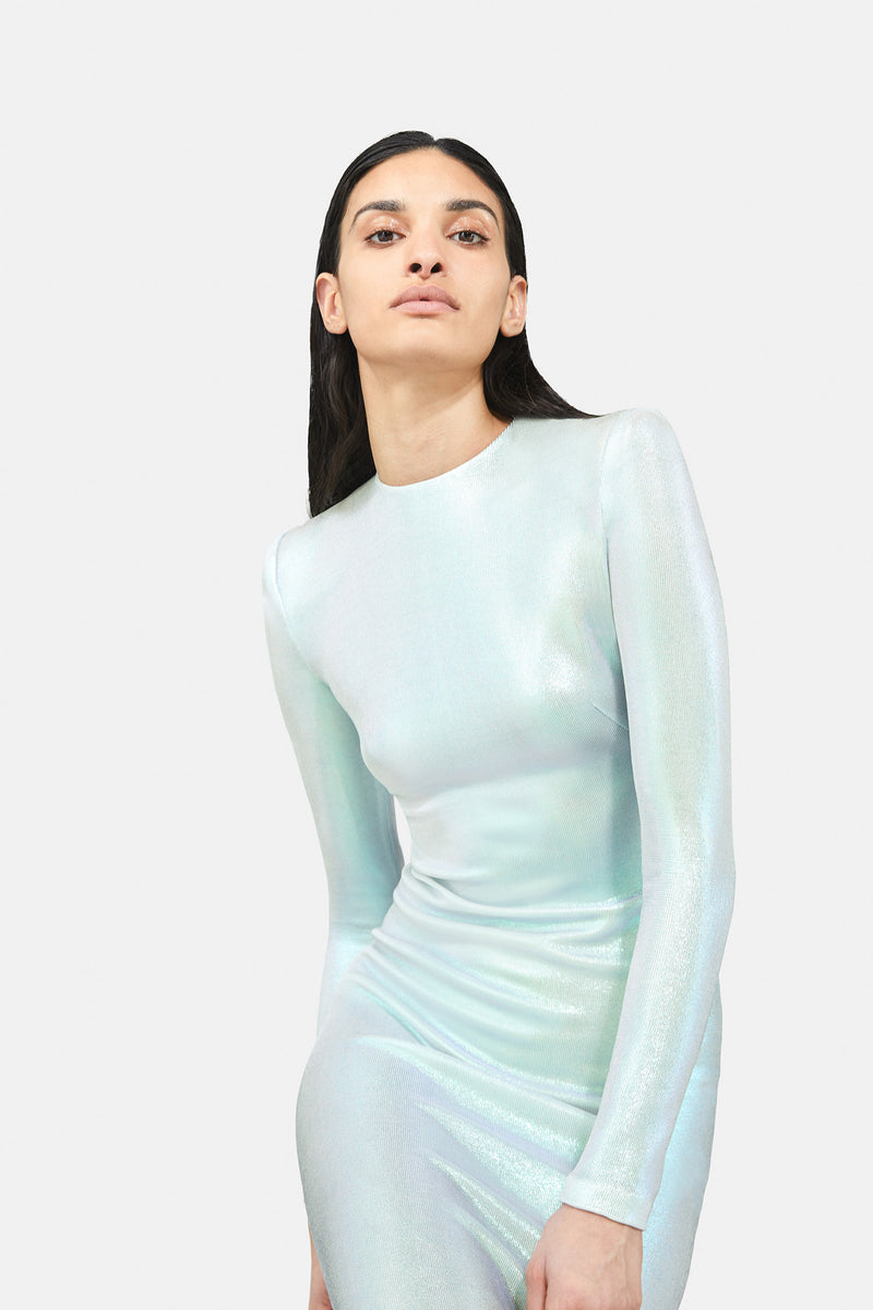 Frieze Long Sleeve Dress - Iridescent