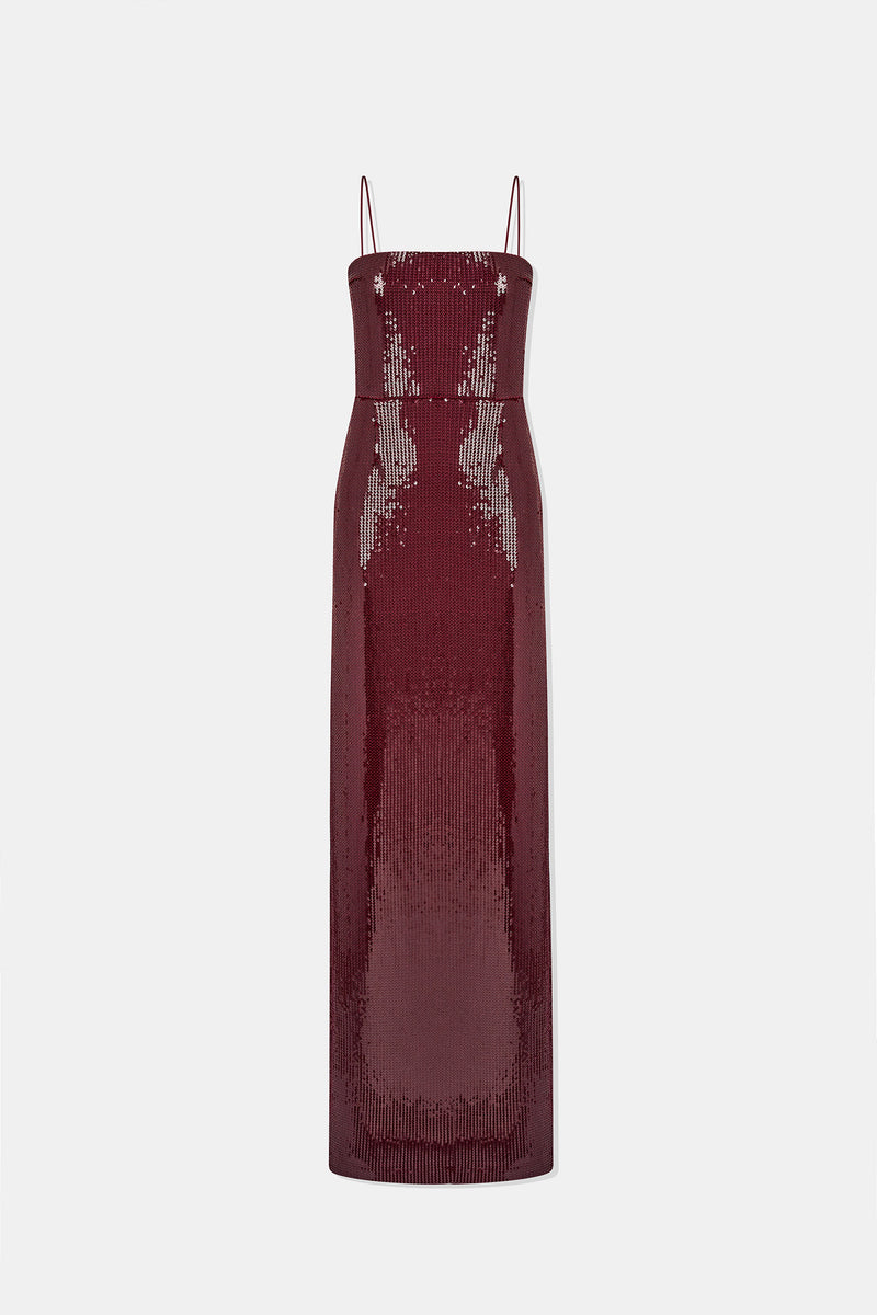 Stargaze Bandeau Dress - Blood Red
