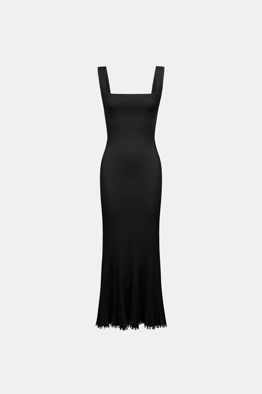 Beaded Atalanta Long Dress - Black