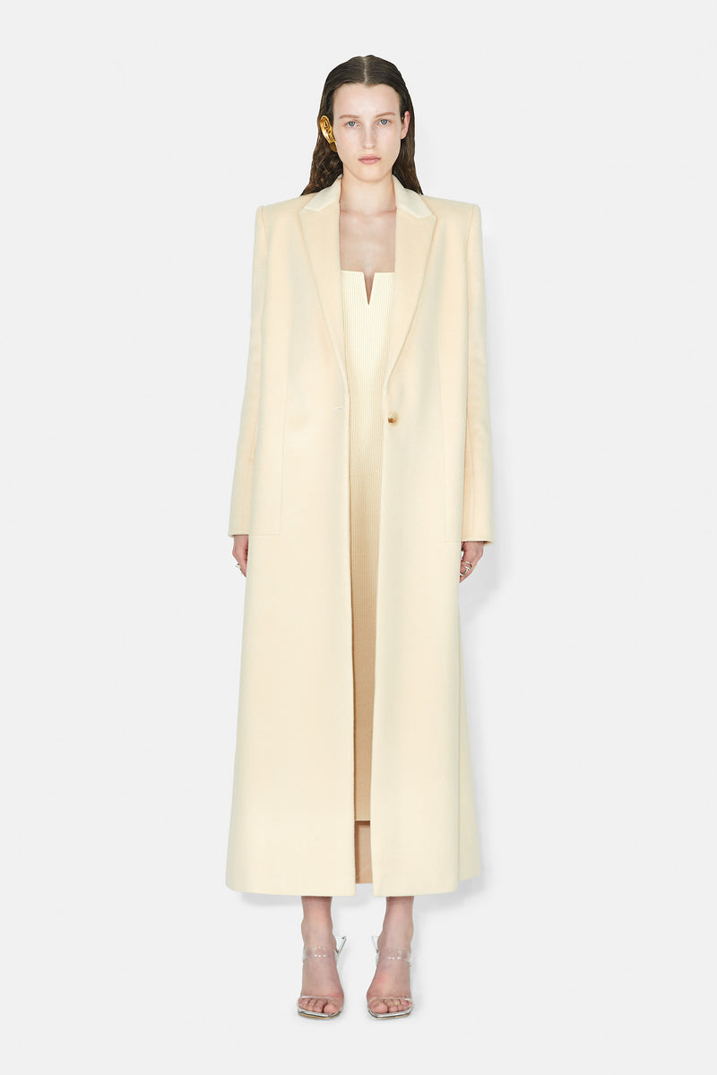 Boyfriend Coat - Cream