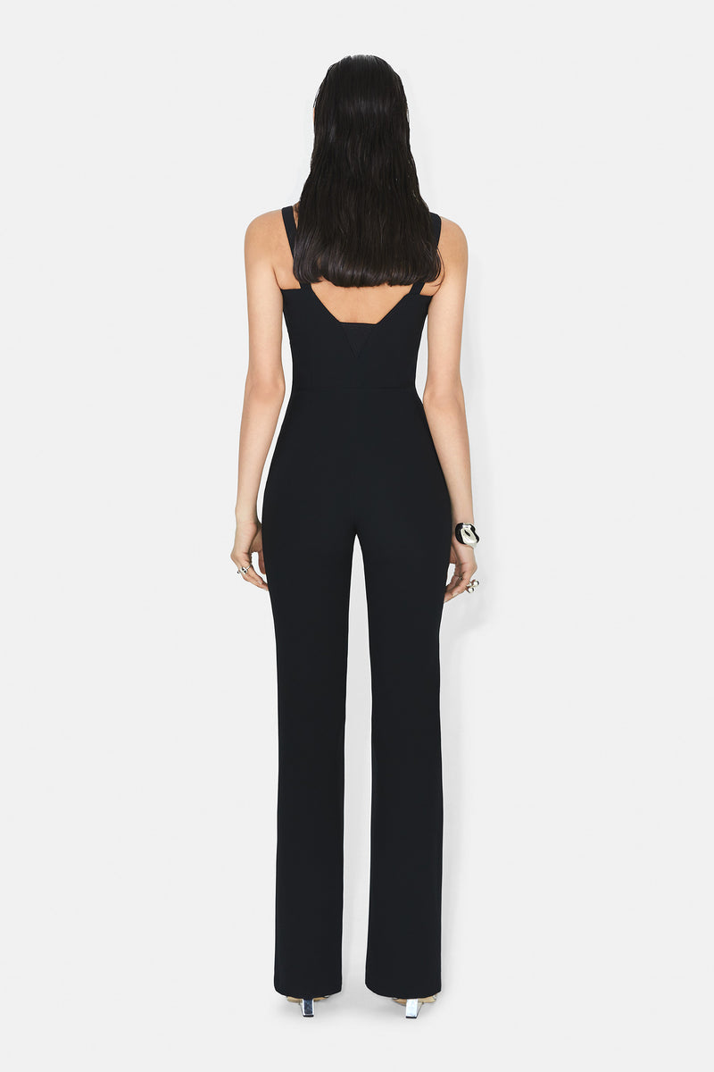 Designer Signature Black Corset Jumpsuit | Luxury Eveningwear Jumpsuits ...