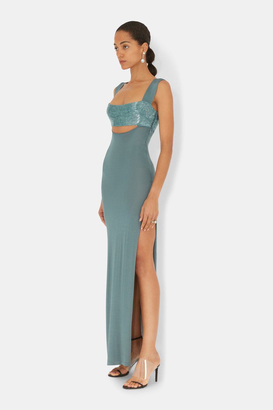 Crystalline Dress - Dove Blue