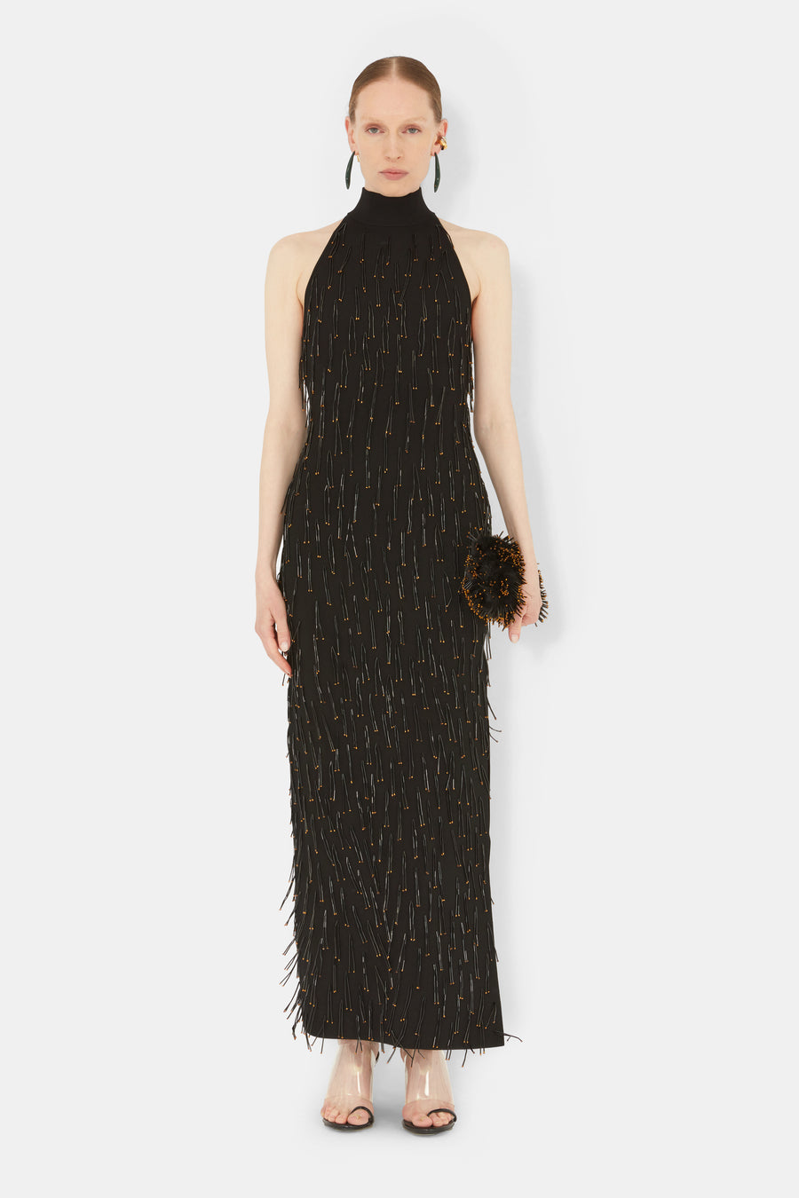 Bugle Cocktail Dress - Black