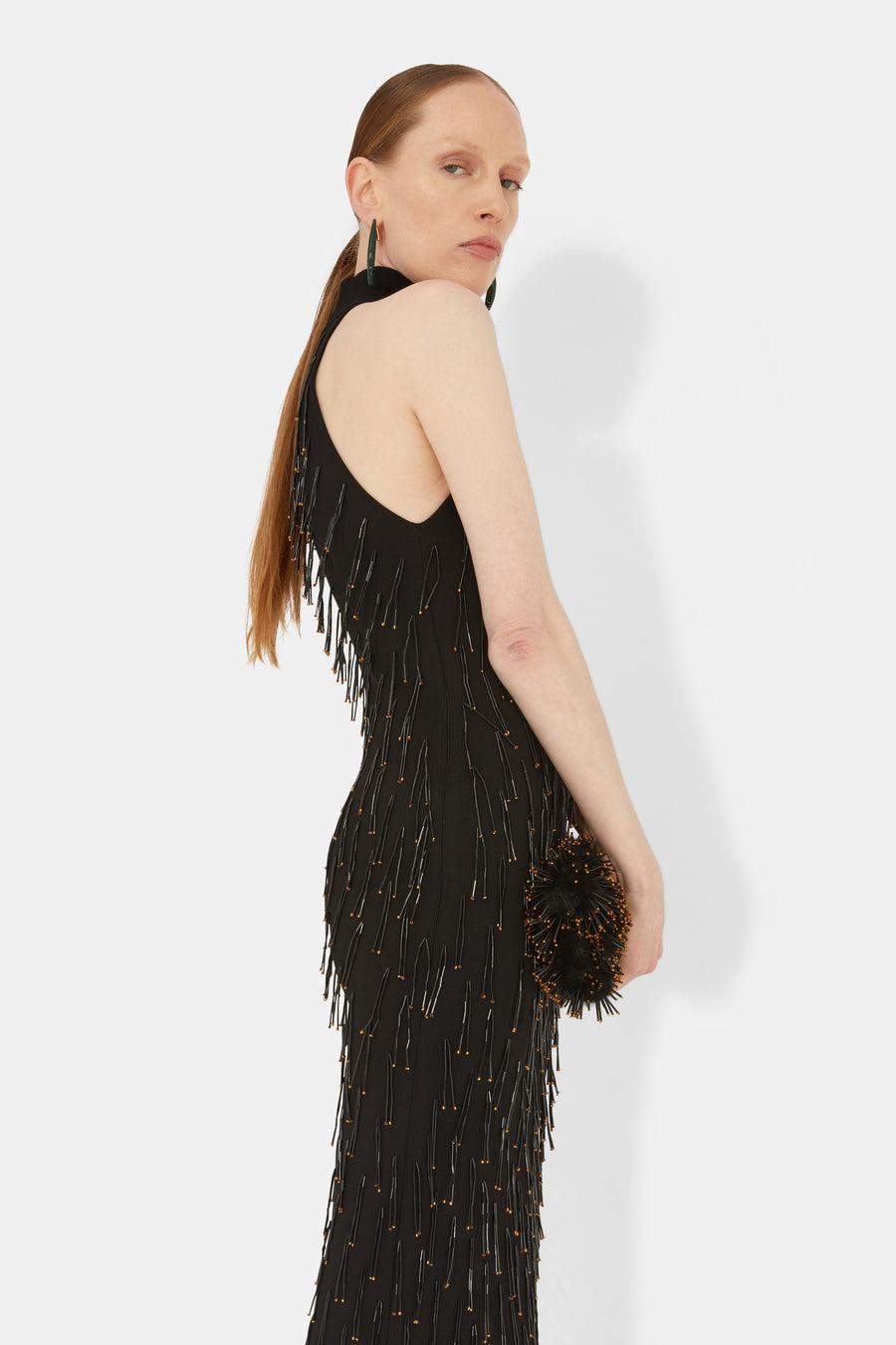 Bugle Cocktail Dress - Black