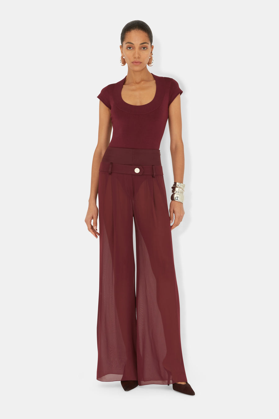 Sasha Capsleeve Body - Mahogany