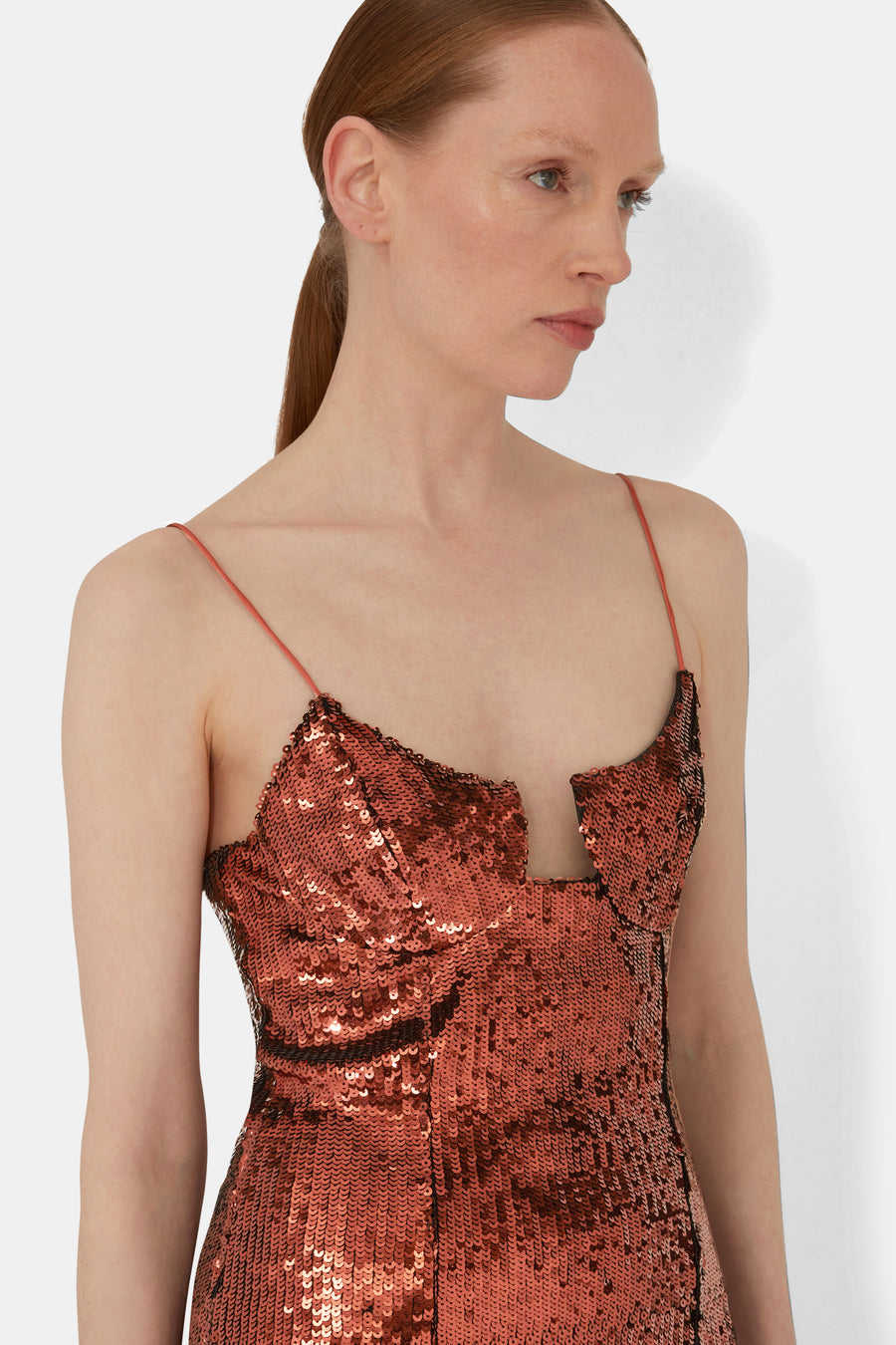 Phoebe Bustier Dress - Mahogany