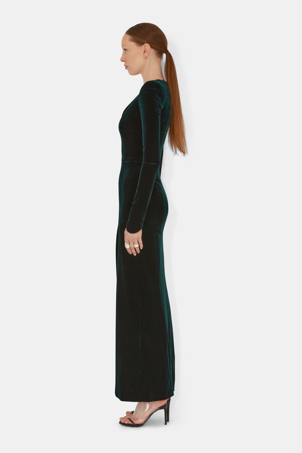Vanitas Longsleeved Dress - Hunter Green